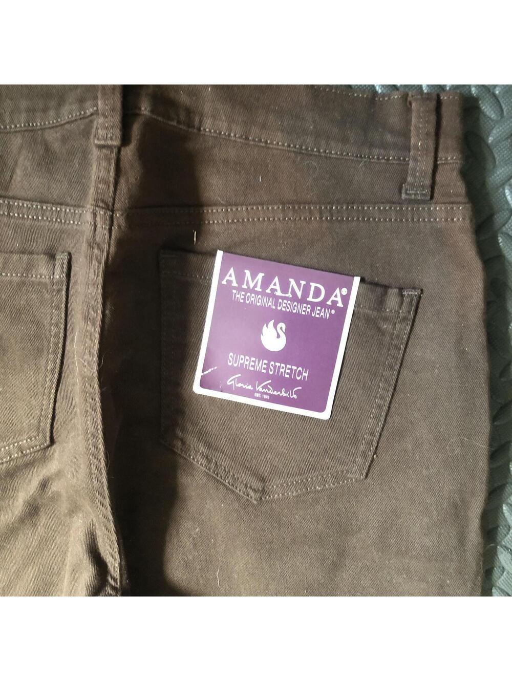 Gloria Vanderbilt Amanda Brown Straight Leg Jeans Size 10 - Picture 5 of 6